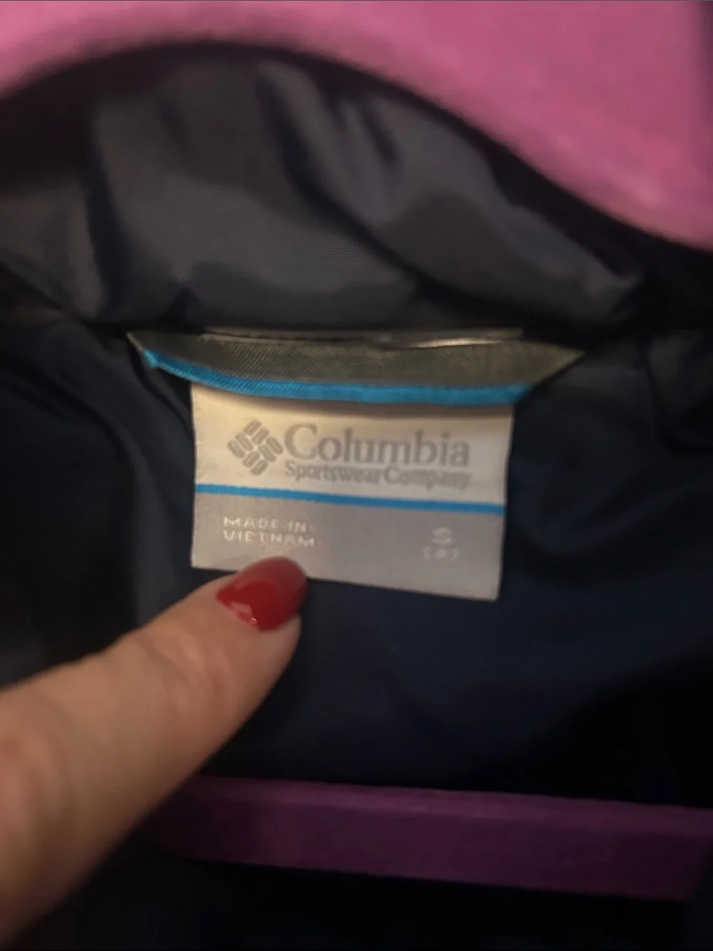 Columbia Kids Blue and Navy Quilted Puffer Vest